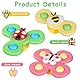 Ainiv Saugnapfer Drehspielzeug, 3 Stück Saugnapf Spinner Toys, Finger Hand Spinner, Cartoon Badespielzeug Wasserspielzeug, Sensorisches Sensorik Spielzeug für Baby, Fidget Toys Geschenke für 1-6 Jahre