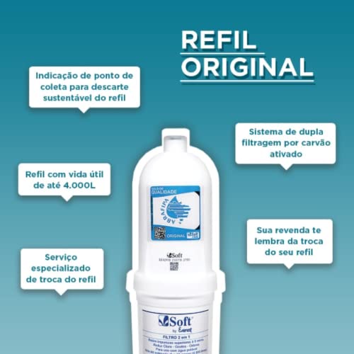 Refil Filtro Vela Purificador Soft Everest - Kit 2 Unid
