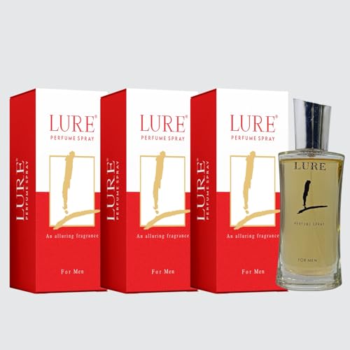 Image of LURE Perfume Spray for Men | Fresh Scent | Luxury Perfume | Premium perfume | Body spray Deep Freshness (50ml) | Long Lasting Fragrance | Perfect For Everyday Use | Luxury & Distinction | (Pack Of 3)