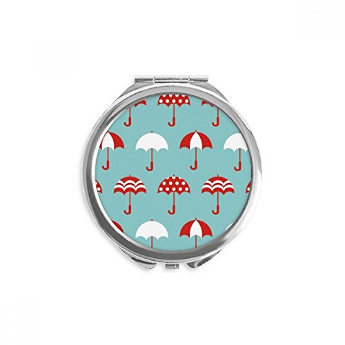 Miroir rond maquillage double face, miroir de poche portable compact pour retouches express