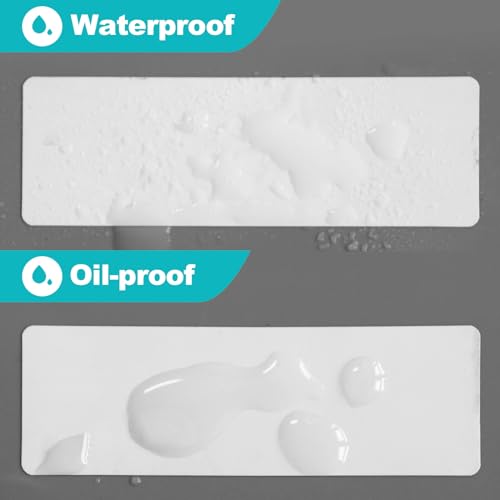 Kingtac 500 etiquetas de alimentos em branco, etiquetas de congelador de 2,5 x 7,6 cm removíveis par