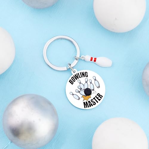 Davrock Bowling Gifts Cool Accessories for Men Bowling Lovers Keychain Party Favors for Bowlers Inspirational Gifts for Bowling Players - Thumbnail 3