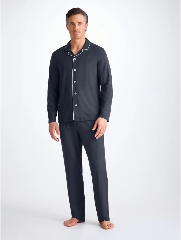 Amazon.co.jp: Derek Rose Basel 長袖ジャージ メンズ 上下 パジャマ