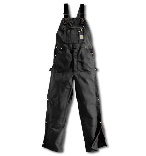 Carhartt Men's Firm Duck Bib Overall, Black, W40 x L34 by Carhartt - Used condition - Image 3