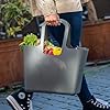 Koziol TASCHE XL robuster Shopper – langlebig standfest wasserdicht pflegeleicht | Einkaufen Büro Reisen Picknick Aufbewahrung (nature ash grey) #2
