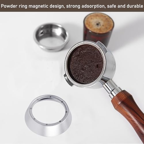 54mm Portable Espresso Dosing Funnel with Magnetic Aluminium Portafilter Ring - Essential Coffee Accessory for Home Baristas - Image 4