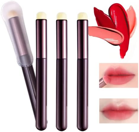 Lip Brush Lip Smudge Brush With Cap Lip Makeup Brush Multi-purpose Makeup Blending Brush for Home and Travel