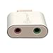 IO Crest SY-AUD20205 USB to Audio Adapter Convert PC USB Port into a Stereo Sound Card for Windows & Mac Silver