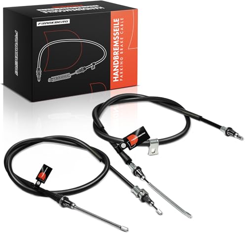 Frankberg 2x Handbrake Cable Rear Left Right Compatible with N.i.s.s.a.n Note E11 NE11 1.4L 1.5L 1.6L 2006-2013 Replace# K14648