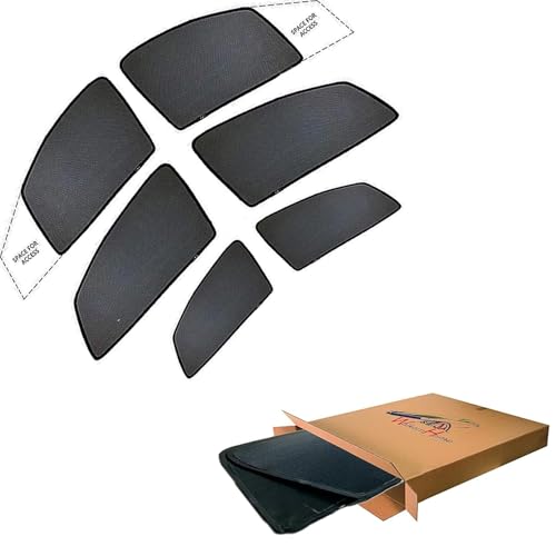 Image of WolkomHome Car Accessories Fix Curtain Window Shades Half Curtains Sunshade for Windsor