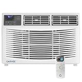 GarveeHome 8000 BTU Window Air Conditioner with Remote Control, Cools up to 350 Sq. Ft, 3 Cooling & Fan Speeds, Quiet Operation, LED Digital Display, Easy Installation, Ideal for Bedroom Office
