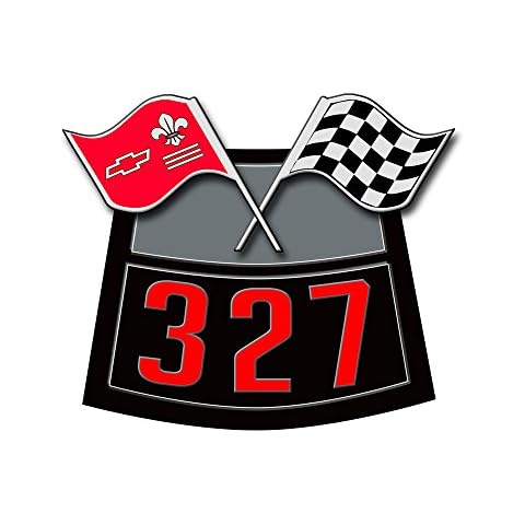 247Skins Vinyl Decal Compatible with Chevy Air Cleaner Filter - 327 Flag Cover