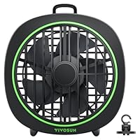 VIVOSUN AeroWave D4 10cm Grow Ventilator Clip Ventilator Grow mit Haken, 3 Geschwindigkeiten, Starker & Leiser Luftstrom, Luftstromwinkel Einstellbar für Hydrokultur, Zirkulation, Kühlung, 1 Pack