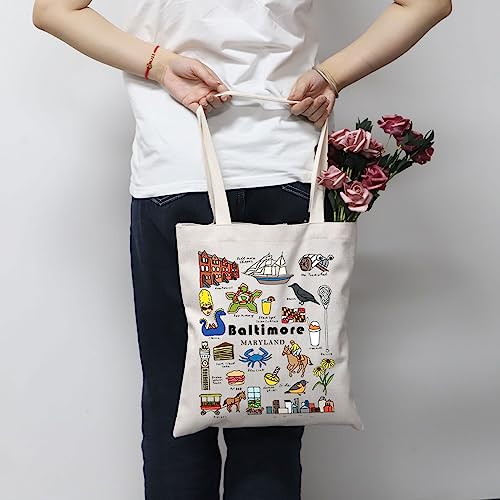 Bolso Tote MNIGIU Baltimore State Maryland miniatura 3