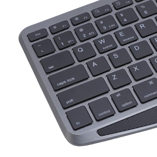 Teclado táctil inalámbrico recargable multidispositivo compatible con sistemas iOS Android Windows 6