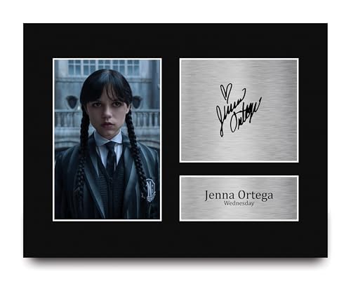 HWC Trading Jenna Ortega Wednesday Gifts Printed Signed Autograph Picture for TV Show Fans - US Letter