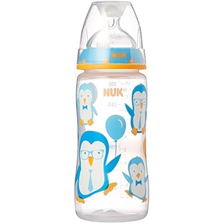 NUK Orthodontic Baby Bottle, 10 Ounce (Pack of 3) (Style may vary)