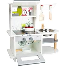 Small Foot Wooden Toys Graceful Childrens Play Kitchen with Range, Oven, Kitchen Sink, and Accessories Designed for Children Ages 3+, Multi