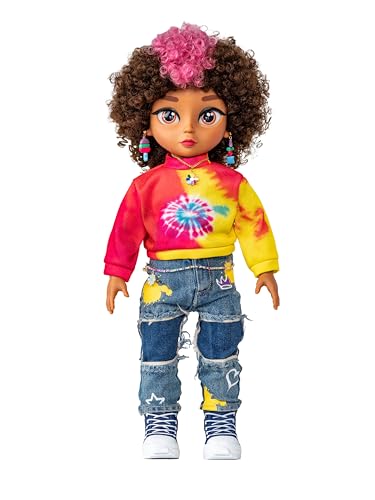 Muñeca Nova de 18 pulgadas con cuerpo blando y accesorios miniatura 1