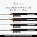 Sorme Natural Definitive Waterproof Eyebrow Pencil 0.04 oz | Smudgeproof Soft Blonde Eye Brow Pencil | Dual Purpose Brow Pencil and Brush Combo | High Definition Waterproof Eyebrow Makeup