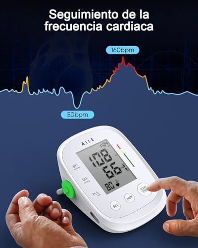 Miniatura 5 de Aile Tensiómetro De Brazo Digital, Medidor Tension Arterial