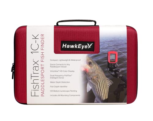 Hawkeye Fishtrax 1C-K | Paddlesport Fish Finder, Red, (Ft1Pxc-K) #TOP6