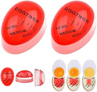 2Pcs Egg Timer,Colour Changing Boiled Egg Timer,Color Changing Indicator Soft Medium and Hard Boiled Eggs Heat Sensitive Safe Durable Kitchen Tool for Breakfast,Cooking Kitchen,Gift and Home Use
