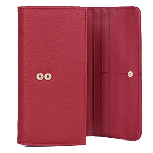 Julia Buxton Bianca Wallet Red4