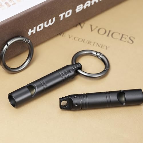 Autuveen Apito de emergência, apito alto de titânio até 120 db, apitos de sobrevivência de emergênci