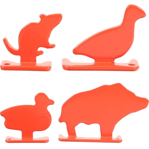 Animaux compacts en acier inoxydable robustes et portables en lot de 4 pour s'exercer