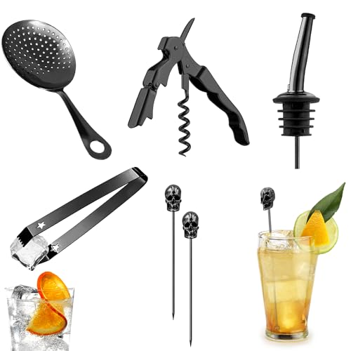 Homestia 18 Peças Boston Shaker Set Bartender Kit com Suporte, Coqueteleira Conjunto de Coqueteleira