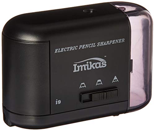 Pencil Sharpener, Premium Electric Mechanical & Battery Operated Sharpener For Kids School, Office Art & Craft From ImiKas, Better Than Manual Pencil Sharpener, Sharpen Your Pencils now Hassle Free!