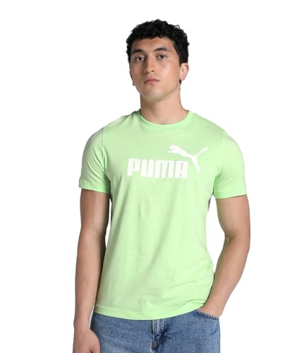 PUMA Unisex ESS No. 1 Logo Tee (s) T-Shirts, Spring Fern,