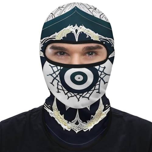 Balaclava Totem Negro y Blanco para Hombres y Mujeres Protección Solar Transpirable Máscara Integral para Senderismo, Ciclismo, Correr, Conducción miniatura 1