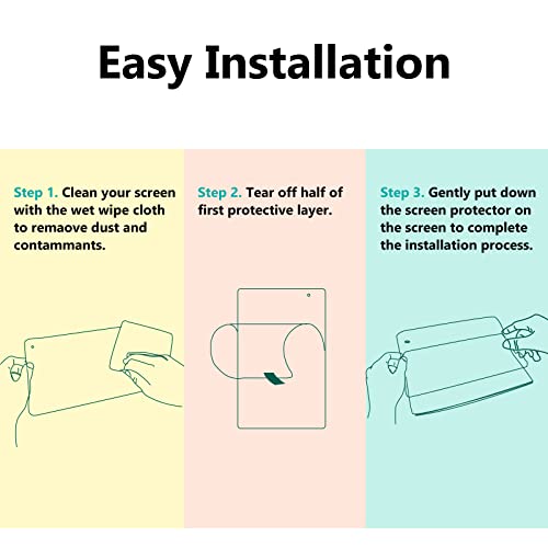 Tjd Tablet Screen Protector Use Mt-1025, Hardness Glass Film, Anti Glare Less Reflection With Easy Installation Kit/Case Friendly/Bubble Free（2Pcs） #TOP5