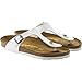 Birkenstock Unisex Gizeh White Birko-Flor Sandal 40 (US Men's 7-7.5, US Women's 9-9.5) Regular