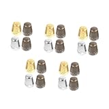 STOBOK 5 Juegos Coser Dedales Para Dedales Almohadillas Para Dedales Dedal Protector De Dedos Dedal De Costura De Latón Protector De Dedo Para Acolchar Dedal Metalico Cobre 4 Uds * 5