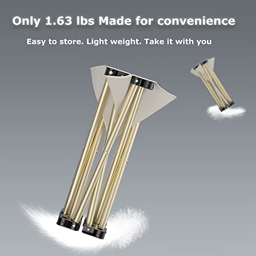 Vssolo Camping Stool. Upgraded 13 Inch Portable Folding Stool.lightweight Stool Ideal For Adult Fishing Outdoor Walking Beach Picnics Can Hold Up To 450Lbs (White) #TOP6