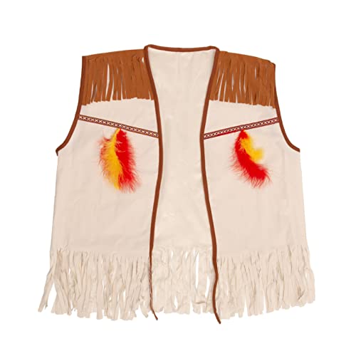 Tigerdoe Indian Costume - Indian Costume Accessories - Thanksgiving Native American Costume - Indian Warrior (Indian Costume 5 Pc Set) Beige #TOP18