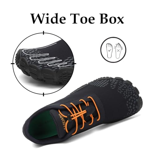 Miniatura 2 de Saguaro Zapatillas Minimalistas Barefoot Hombre Mujer - Zapatos De Trail Running Para Deportes Acuaticos - Ligeras Antideslizante Respirable Con Caja Suela Zero Drop, Azul Abeto, 42 Eu