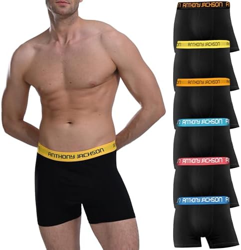 Anthony Jackson Likralı 6'lı Kutu Premium Erkek Boxer Color (MASSIMO, L) - Görsel 4