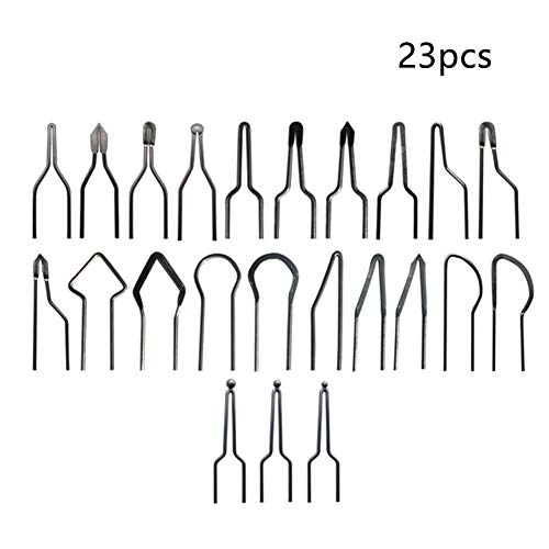 Juego de 23 puntas de alambre de pirografía, mini alambre de calefacción de alta ohmios, portátil, para máquina de pirografía de 30 – 50 W