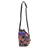 Laurel Burch Feline Family Cut Out Crossbody 6554 (Black)