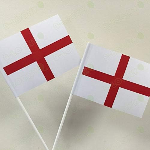England St George Cross Hand Flag 25cm by 1000 Flags