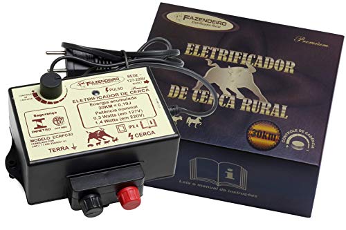 Eletrificador Rural Cerca Elétrica Controle Cadência 30km Bivolt