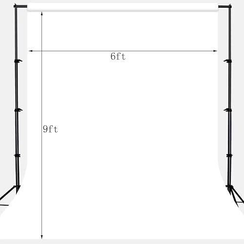 Vista 20 de Telón de fondo negro para fotografía, fondo de tela duradera, telón de fondo para fotos, estudio de fotografía de video (5 x 7 pies, negro) Negro