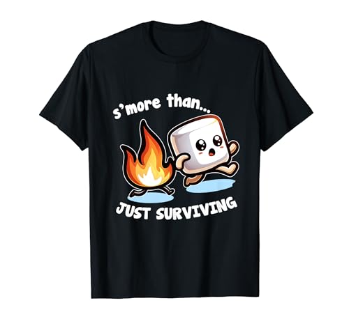 Divertido Camping S'mores Marshmallows Camp Fire Camping Lover Camiseta