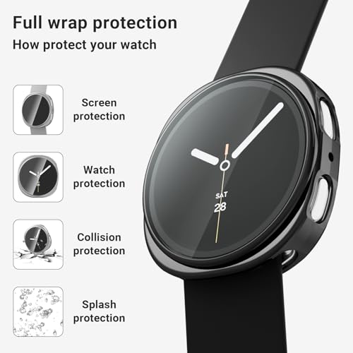 Rc-Z [4-Pack for Samsung Galaxy Watch 8 40mm Screen Protector Case, Protective Soft TPU Face Cover Replacement Bumper Accessories for Galaxy Watch 8 40mm Women Men by Rc-Z - Image 5