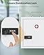 Uniclife Medizinschrank mit Wandmontage, mit Zahlenschloss und Griff, Verriegelung, Erste-Hilfe-Schrank, abschließbar, Medizin-Organizer, sicherer Stahlwandschrank, Metall-Aufbewahrungsbox, Weiß