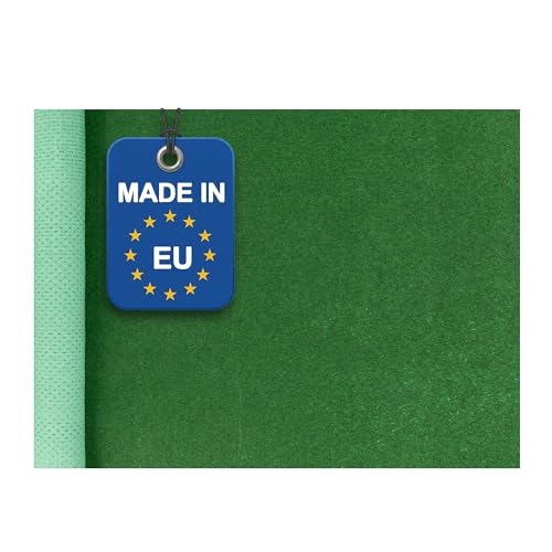 TAPISO Pemba Gazon Synthétique Extérieur au Mètre Faux Gazon Synthétique Moquette d'Exterieur Antidérapant Balcon Terrasse Jardin Vert Résistant Épaisseur 2 mm 400 x 400 cm